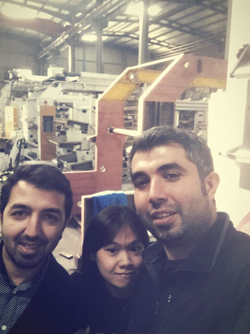 Azerbaijan customers visit our factory