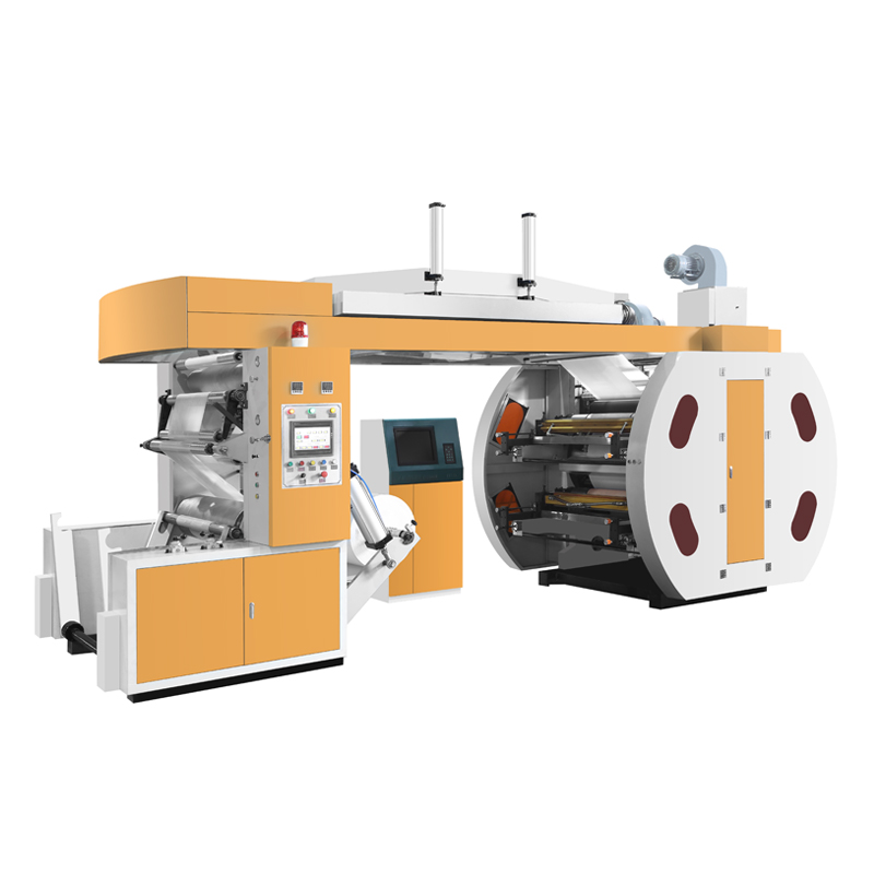 Full Automatic 4 colors CI Central Drum Flexographic Printing Machine