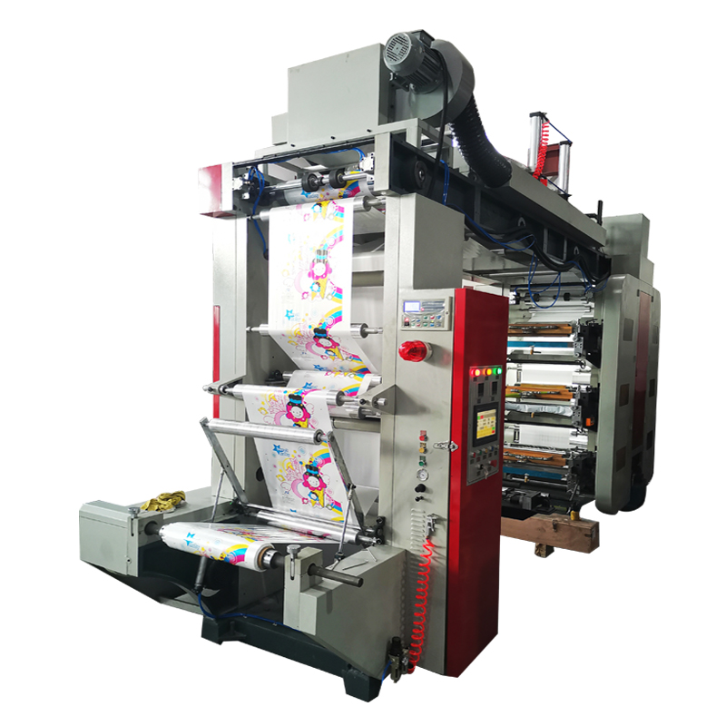 Bridge Type Six Colors Flexo Letterpress Plastic Roll Printing Machine