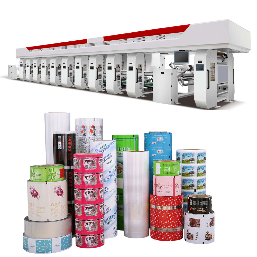 High Speed 8 colors Automatic Register Rotogravure Printing Machine